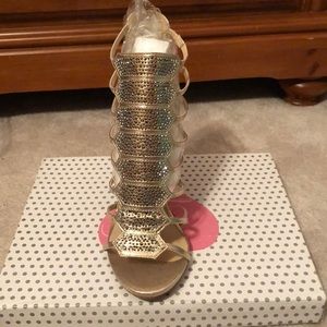 Brand new sparkly gold heels